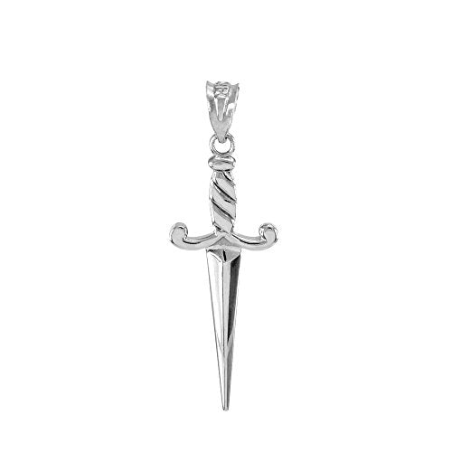 925 Sterling Silver Dagger Charm Pendant